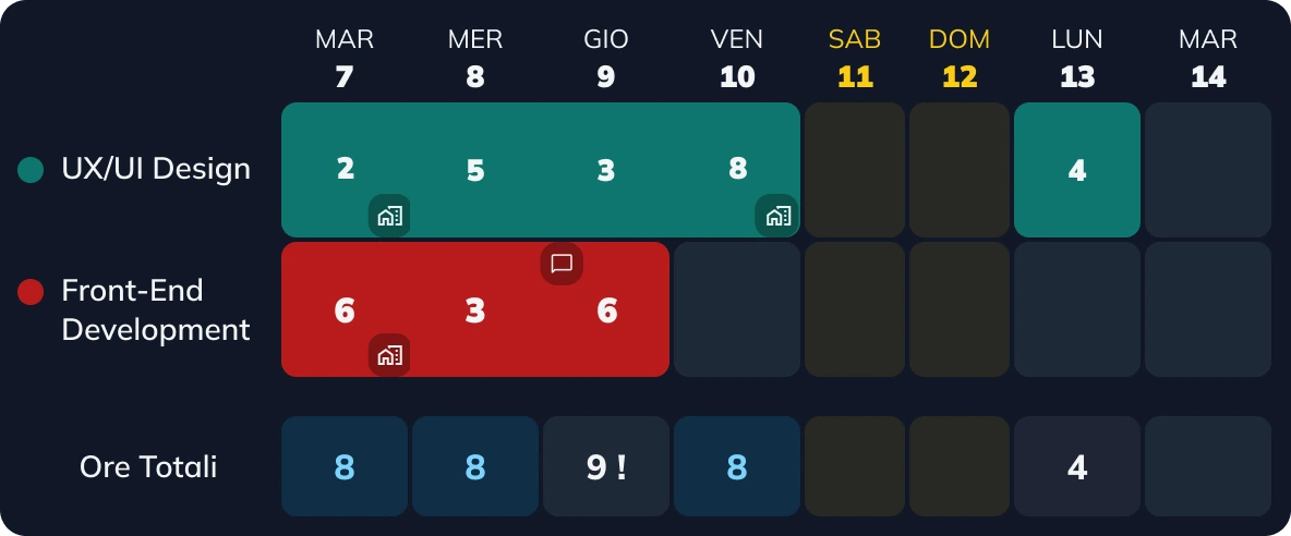 Timesheet Dark